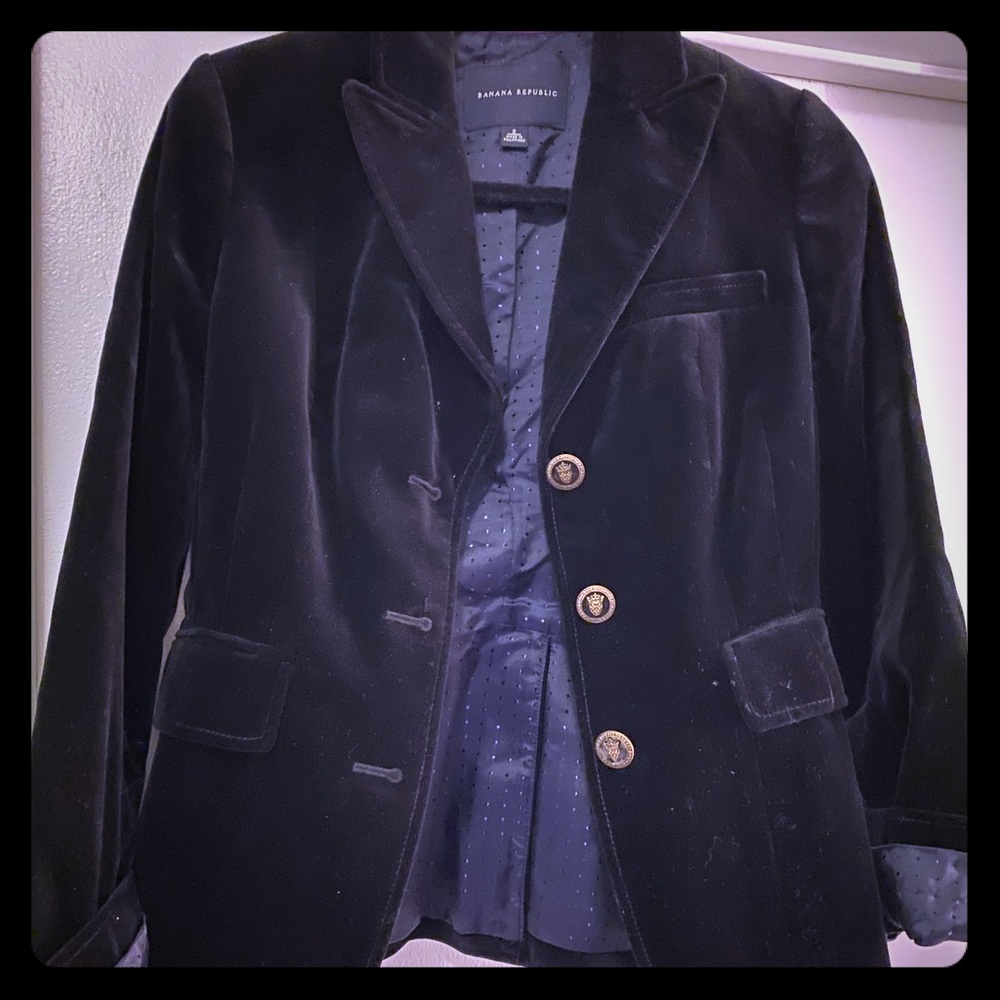 Banana Republic Velvet Blazer